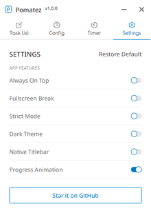settings preview